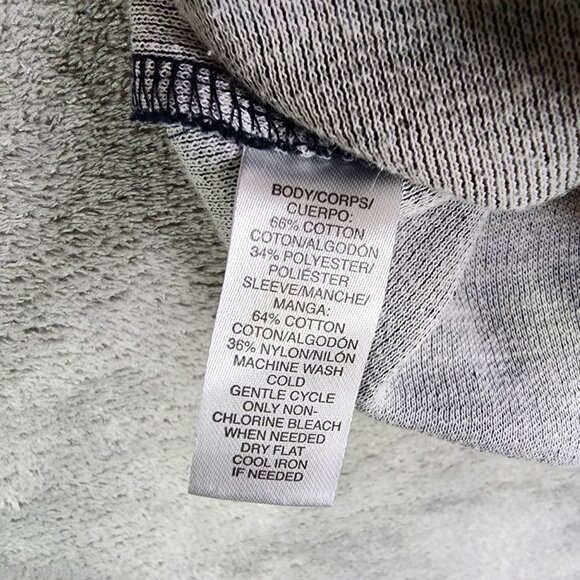 Womens Navy Ann Taylor Loft Striped Crop Top Lace Sleeves Round Neck Size M - Picture 5 of 9